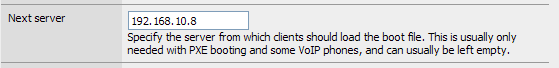 nextserver nextserver m0n0wall Now Supports Next Server Option for DHCP