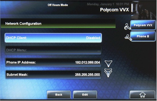 On screen network configuration polycom vvx1500 network config Review: Polycom VVX 1500 Business Media Phone